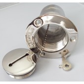 Deck Filler, Screw Cap WATER 52mm / 2inch 316 AISI Embossed